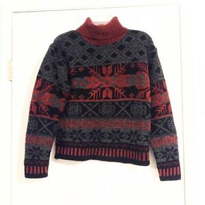 Vintage High Sierra Knit Winter Turtleneck Sweater